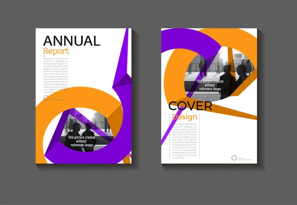 Roxo e verde capa layout abstrato design de fundo moderno , — Vetor de Stock