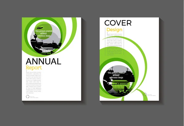 Cover Grüne Farbe Abstraktes Modernes Coverbook Broschürenvorlage Design Geschäftsbericht Magazin — Stockvektor