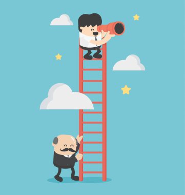 Başarılı bir iş adamı başka bir işadamı ladd tutarak yardımcı olur