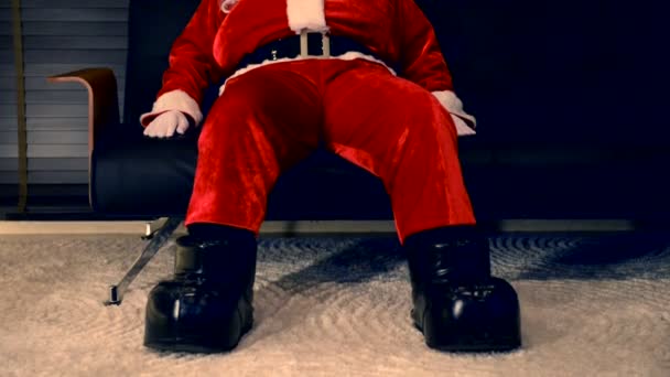 Retrato Santa Claus Concepto Feliz Navidad — Vídeos de Stock