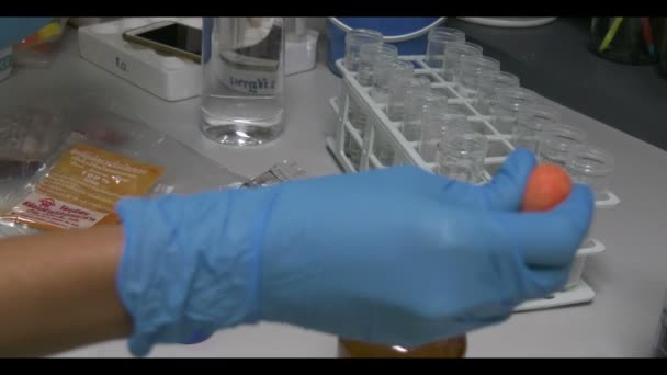 Primer Plano Del Equipo Laboratorio Concepto Ciencia — Vídeo de stock