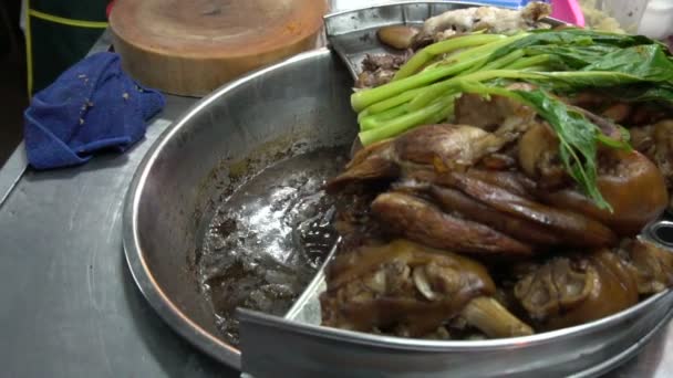 Nahaufnahme Asiatischer Küche — Stockvideo