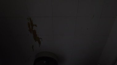 Yüzünde kan, korku sahnesi, Cadılar Bayramı konsepti olan Asyalı kadın.