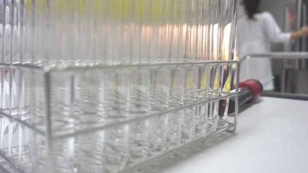 Laboratuvarda Çalışan Kadın Bilim Adamları Ürünleri Geliştirmek Için Deneyler Araştırmalar — Stok video