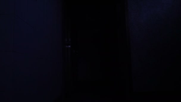 Портрет Азиатки Макияж Призрак Лицо Сцена Ужаса Хэллоуин Концепции — стоковое видео