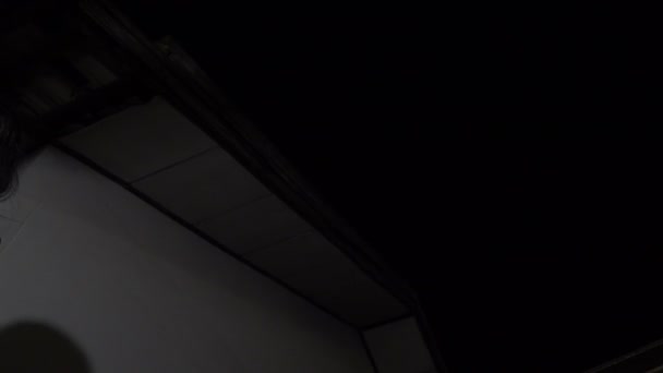 Азіатська Жінка Привидом Макіяж Кров Сцена Жахів Концепція Хеллоуїна — стокове відео