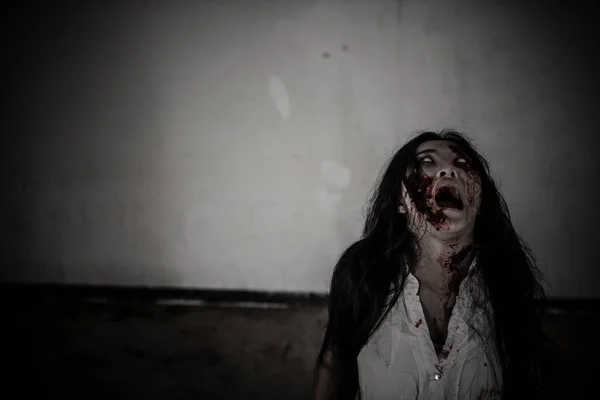 Scary Face of Asian Woman Appearing Horror Movie Stock Video - Video of  expression, eyes: 39955345