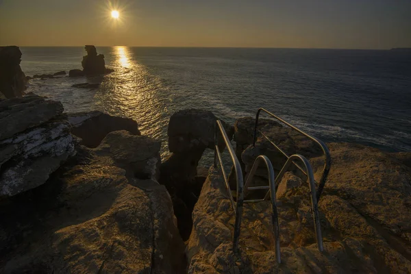 Sunset at Cabo Carvoeiro in Peniche, Portugal — стокове фото