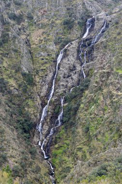Angel Falls waterfall after the rains in Ovejuela in Las Hurdes,