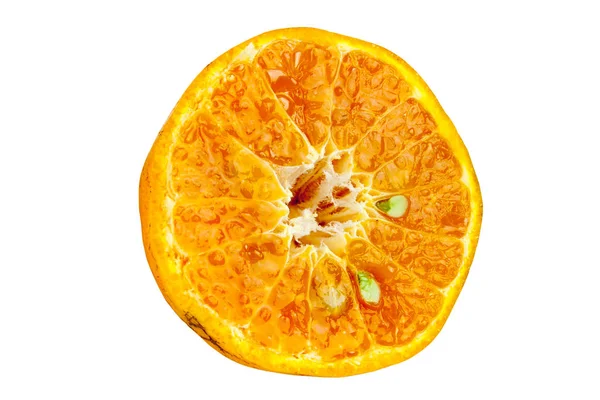 Beyaz izole meyve portakal — Stok fotoğraf