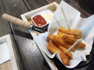 kızarmış tavuk pop snack