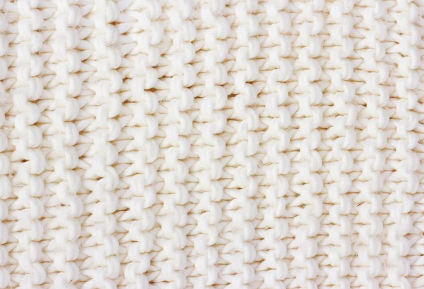 Branco lã tricô fundo . — Fotografia de Stock