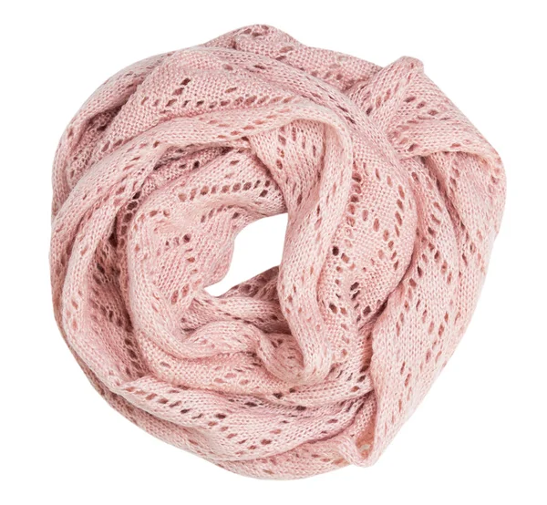 Haarband sjaal gebreid geïsoleerd op wit. — Stockfoto