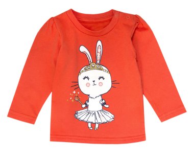 Bebek kollu gömlek izole.