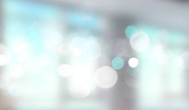 Mavi pencere bulanık afiş.