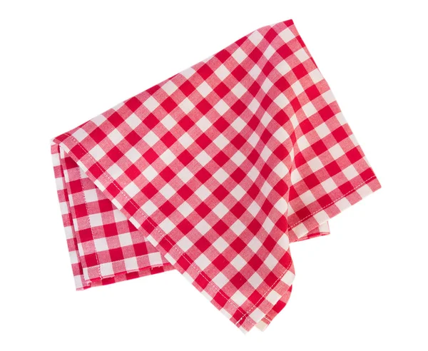 Picknick rode doek geïsoleerd. — Stockfoto