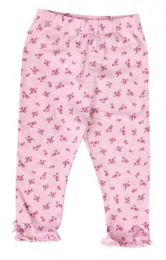 Pembe bebek tayt pantolon izole.