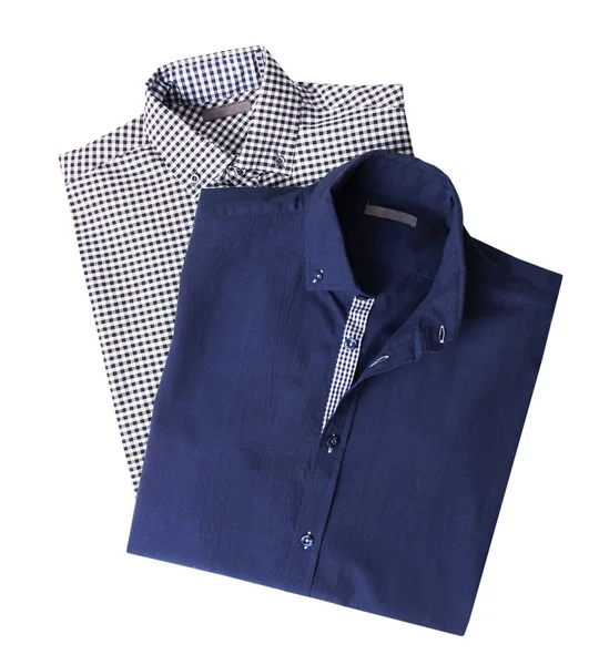 erkek katlanmış gömlek beyaz izole.