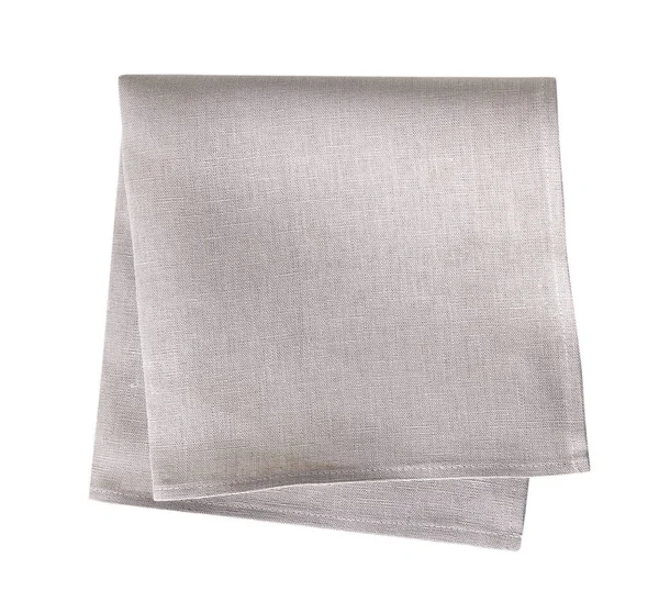 Grey kitchen towel isolated. — Stock Photo, Image