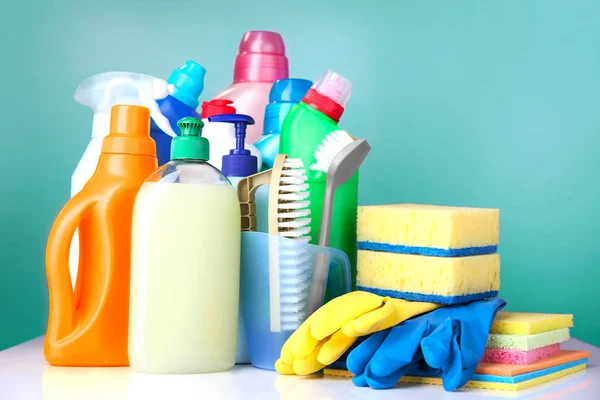 Artículos de limpieza sanitaria para el hogar, suministros domésticos . —  Fotos de Stock