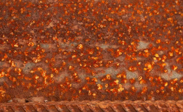Beautiful Grungy Rusty Picture Taken Close Damaged Rust Plate Abstraction — Stock Photo, Image