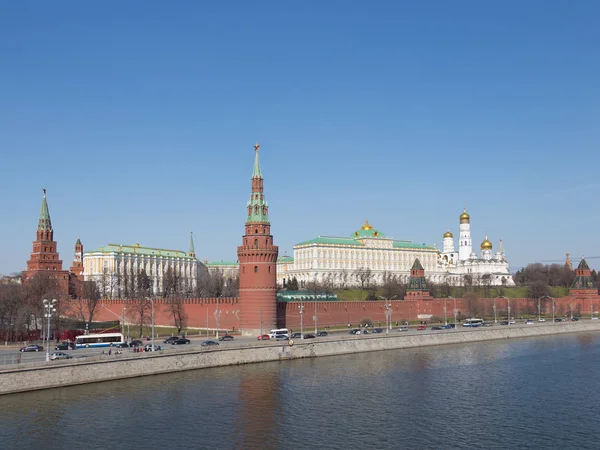 O Kremlin de Moscou na primavera — Fotografia de Stock