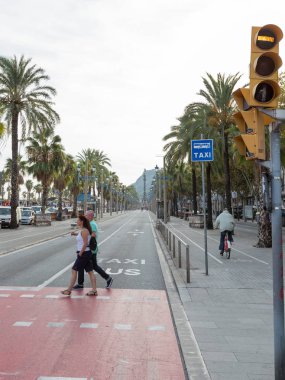 Columbus Avenue üzerinde yaya geçidi