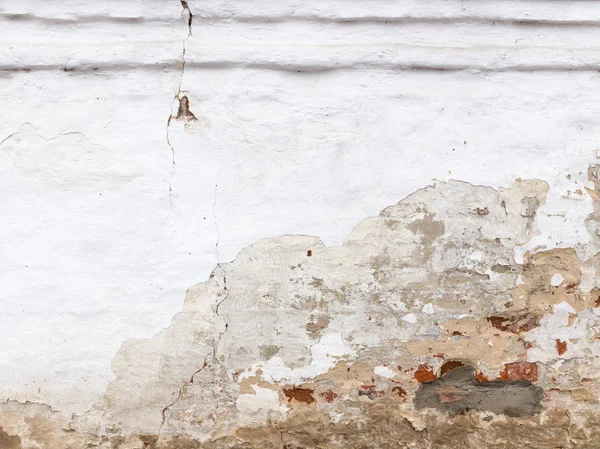 Біла стара тріснута текстура стіни — стокове фото