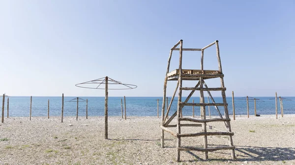 Keine Saison am Strand — Stockfoto