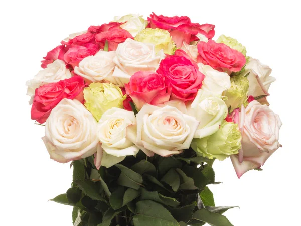 Vakre bukett av fargerike roser – stockfoto