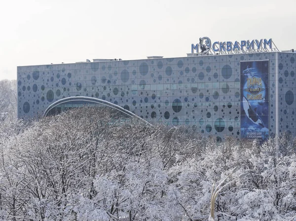 La construcción de un gran acuario - Moskvarium, Moscú —  Fotos de Stock