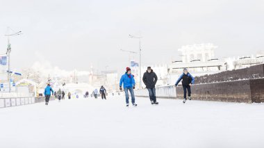 En büyük buz pateni pisti, Moskova, Rusya