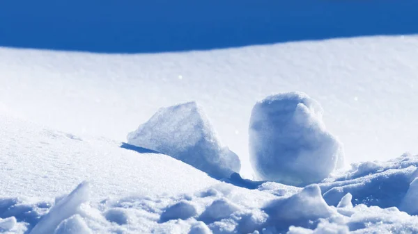 雪和阳光的抽象 — 图库照片