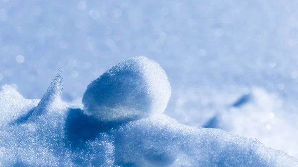 Abstraction de la neige blanche et bleue et de la glace — Photo