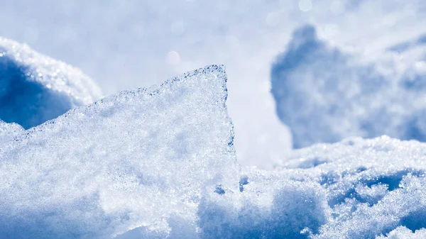 Krásná abstrakce ze sněhu a ledu — Stock fotografie