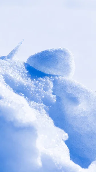 Vertical abstraction of snow and ice — Stock Photo, Image