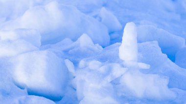 buz ve gölde bahar kar