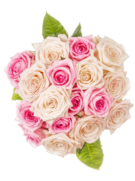 Bouquet of roses top view — Stock Photo, Image