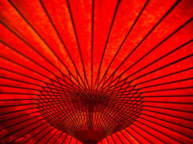 Japon kırmızı kağıt şemsiye desen arka planı için