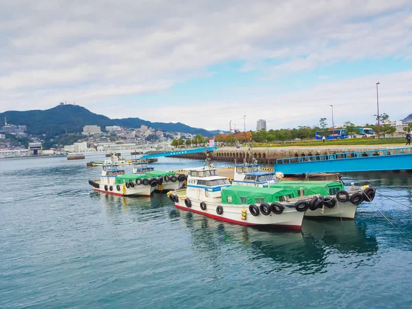 Veduta del porto di Nagasaki in Giappone — Foto Stock