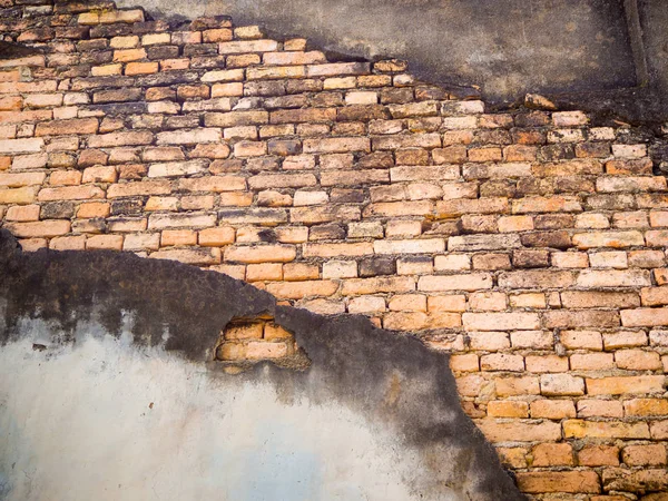 Vecchio muro di mattoni marrone vintage per lo sfondo — Foto Stock