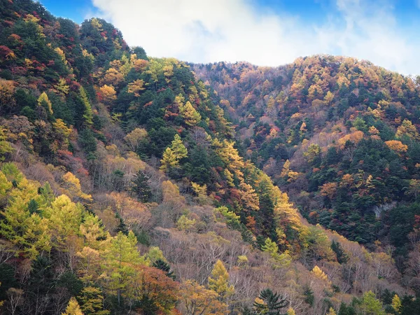 Parque natural Kamikochi na temporada de outono (outono) — Fotografia de Stock