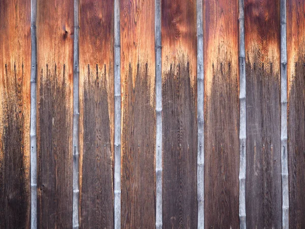 Verticale houten wand textuur voor achtergrond — Stockfoto