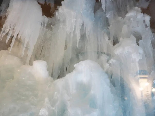 Gyönyörű jégbarlang Hokkaido, Japán — Stock Fotó