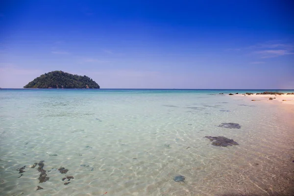 Plage Été Avec Clairement Mer Ciel Bleu Parc National Tarutao — Photo