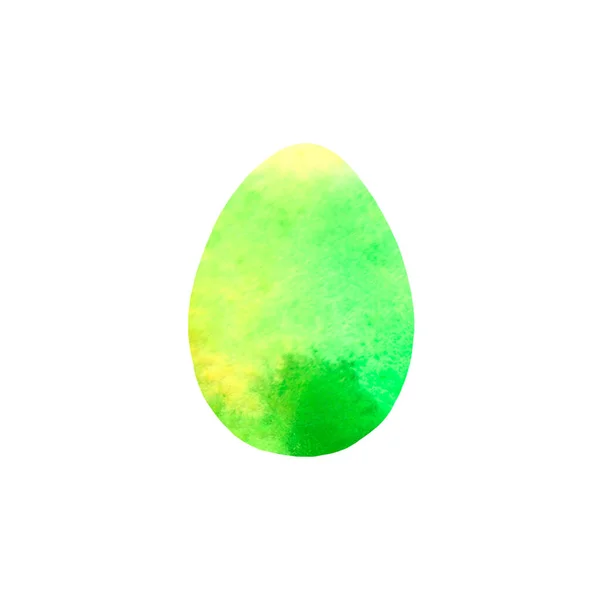 シンプルな水彩画の卵。明るく軽いイースターの背景とテクスチャ。キリストはよみがえられました。Uneven edge — ストック写真