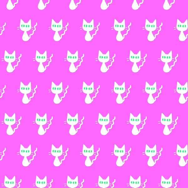 Cute seamless pattern with hearts and cats. Romantic texture for backgrounds, wrapping paper, packaging, greeting cards, prints, covers, fabric, textile, birthday, Valentine\'s Day