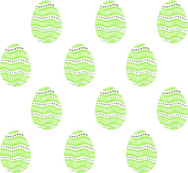 Kusursuz desenler, arka planlar, renkli soyut Paskalya yumurtaları. Suluboya dekoratif çizim