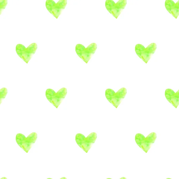 Seamless pattern with watercolor hearts. Romantic love hand drawn backgrounds texture. For greeting cards, wrapping paper, packaging, wedding, birthday, fabric, textile, Valentine's Day, mother's Day — Stock Photo, Image