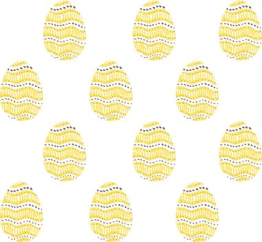 Kusursuz desenler, arka planlar, renkli soyut Paskalya yumurtaları. Suluboya dekoratif çizim